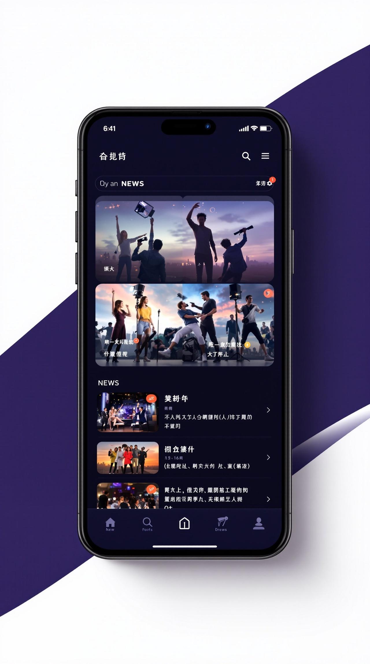 黑料视频APP界面预览